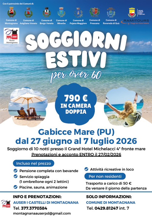 Soggiorni estivi over 60